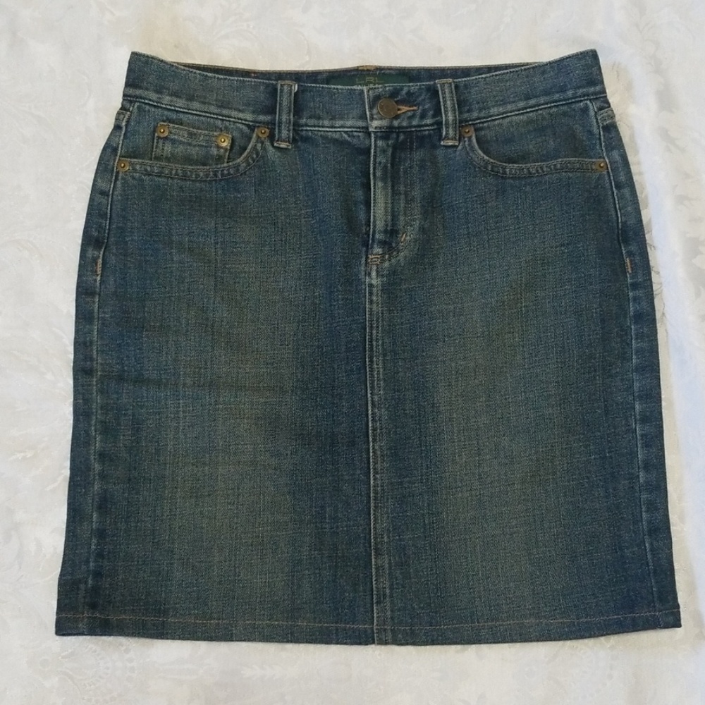 Ralph Lauren Jean Pencil Skirt